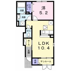 パークヒルズ新発田Ⅱの物件間取画像